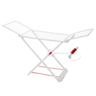 Tendedero de Ropa Plegable Blanco 20m² – Autoportante, Ahorro de Espacio, Resistente, 180x108x55 cm para Balcón y Jardín