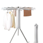 Tendedero de Ropa Plegable con Forma de Pulpo Ahorrador de Espacio para Espacios Pequeños, De Suelo a Techo, Balcón, Diseño Minimalista