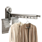 Tendedero de ropa plegable con ventosa de pared, secador portátil y colgador