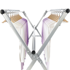 Tendedero de Ropa Plegable de 200 cm, Acero Inoxidable, para Interior y Exterior