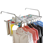 Tendedero de Ropa Plegable de Acero Inoxidable 14cm - Telescópico para Balcón y Ventana