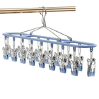 Tendedero de Ropa Plegable de Acero Inoxidable con 20/30 Pinzas Ahorra Espacio