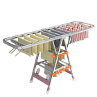 Tendedero de Ropa Plegable de Acero Inoxidable para Interior y Exterior, Balcón y Secado de Mantas