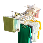 Tendedero de Ropa Plegable de Acero Inoxidable para Ventana, Balcón, Colgador Compacto para Zapatos y Prendas