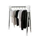 Tendedero de ropa plegable de acero inoxidable telescópico