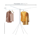 Tendedero de Ropa Plegable de Acero Reforzado, Resistente, para Interior y Exterior, Balcón