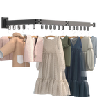 Tendedero de Ropa Plegable de Aleación de Aluminio, Retráctil y Montaje en Pared para Balcón, Dormitorio, Cocina, Sala de Estar