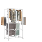 Tendedero de Ropa Plegable de Aluminio con Ruedas con Freno