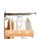 Tendedero de Ropa Plegable de Aluminio Retráctil para Pared con Barra Colgante