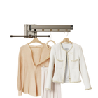 Tendedero de Ropa Plegable de Aluminio Retráctil para Pared con Barra Colgante