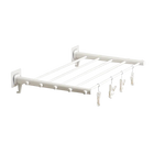 Tendedero de Ropa Plegable de Interior y Exterior, Percha Oculta Extensible de Pared para Balcón