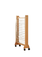 Tendedero de Ropa Plegable de Madera - Portátil y Móvil para Balcón y Habitación