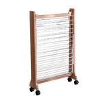 Tendedero de Ropa Plegable de Madera Sólida, Secador Moderno para Balcón y Exterior sin Instalación para Mantas y Ropa