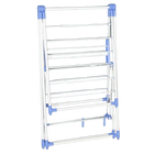 Tendedero de Ropa Plegable de Metal con Alas, Ajustable 3 Alturas, 155 x 60 cm, Acero Inoxidable, Ligero, Ahorra Espacio, Ideal para Secado Interior/E