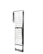 Tendedero de Ropa Plegable de Metal, 50 x 182 x 102.5 cm, 18 m de Espacio de Secado, Plegable, Uso Interior/Exterior, Negro