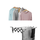 Tendedero de Ropa Plegable de Pared con 5 Varillas de Aluminio, 80cm/1m, 60lb