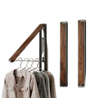 Tendedero de Ropa Plegable de Pared Sin Taladro de Aluminio y Ahorro de Espacio para Balcón y Interior
