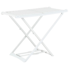 Tendedero de Ropa Plegable de Plástico vidaXL, blanco resistente con dimensiones 185x56x110 cm, plegable para fácil almacenamiento, adecuado para inte