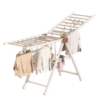 Tendedero de ropa plegable de suelo a techo para balcón, hogar, bebé y exterior