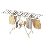 Tendedero de ropa plegable de suelo a techo para balcón, hogar, bebé y exterior