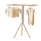 Tendedero de Ropa Plegable en Forma de Pulpo para Espacios Pequeños, De Suelo a Techo, Ahorra Espacio, para Balcón Hogar