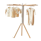 Tendedero de Ropa Plegable Forma de Pulpo para Espacios Pequeños, Ahorrador de Espacio de Suelo a Techo, Perchero para Balcón, Diseño Minimalista