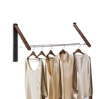 Tendedero de ropa plegable invisible extensible para pared sin taladro