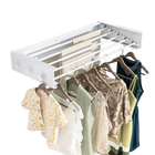 Tendedero de Ropa Plegable Invisible para Pared, Extensible para Interior, Balcón, Baño