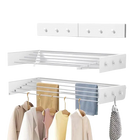 Tendedero de Ropa Plegable Invisible para Pared, Extensible para Interior, Balcón, Baño