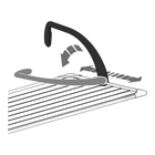 Tendedero de Ropa Plegable Karawan - Gris y Blanco, 3 Metros de Capacidad, Compacto 50x34x15.5 cm