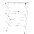 Tendedero de Ropa Plegable Max Home - Secador Vertical de 3 Niveles, Barras Extensibles, Estructura Metálica, Soporta 10 kg, Compacto 61x44x138 cm, Id