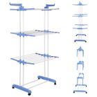 Tendedero de Ropa Plegable Mikomika Acero Inoxidable 4 Niveles 35kg