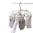 Tendedero de ropa plegable multifuncional con pinzas de plástico
