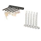 Tendedero de Ropa Plegable Multifuncional Sin Agujeros para Cocina, Baño, Balcón
