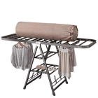 Tendedero de Ropa Plegable Multifuncional, de Suelo a Techo para Balcón, Interior y Exterior