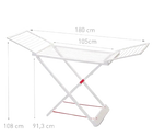 Tendedero de Ropa Plegable NAKLOE - Aluminio Ligero y Resistente UV