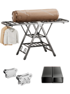 Tendedero de Ropa Plegable para Balcón, Hogar, Secado de Edredones, Ropa de Bebé, Colgador Exterior