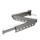 Tendedero de ropa plegable para balcón, secado telescópico, tendedero oculto, barra de secado para interior y baño
