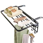 Tendedero de ropa plegable para balcón, toallero multifuncional para barandillas, alféizar y ventana, secador colgante para hotel