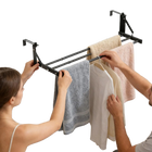 Tendedero de Ropa Plegable para Radiador, Extensible, Secador de Ropa de Acero, para Zapatos y Toallas, para Balcón