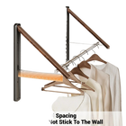 Tendedero de Ropa Plegable para Ventana y Balcón, Extensible e Invisible, Colgador de Pared Sin Taladro
