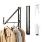 Tendedero de Ropa Plegable para Ventana y Balcón, Extensible e Invisible, Colgador de Pared Sin Taladro