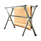 Tendedero de Ropa Plegable Portátil de 200 cm - Secador de Interior y Exterior con 20 Ganchos