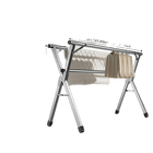 Tendedero de Ropa Plegable Portátil de 200 cm - Secador de Interior y Exterior con 20 Ganchos