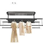 Tendedero de Ropa Plegable Retráctil con Desinfección Automática