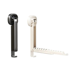 Tendedero de Ropa Plegable Retráctil con Ventosa - Portátil, Plegable, Montaje en Pared, Colgador de Ropa Plegable