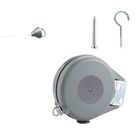 Tendedero de Ropa Plegable Retráctil Sin Taladro Antideslizante Reforzado para Interior/Exterior
