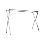 Tendedero de Ropa Plegable Telescópico para Interior y Exterior, Vertical Móvil para Edredones y Colgadores, Forma X