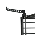 Tendedero de Ropa Plegable Vertical DASCK, 3 Niveles Ajustable con Ruedas, Altura 177 cm, Ancho 75-126 cm