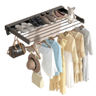 Tendedero de ropa plegable y extensible de pared para interior, baño, balcón y zapatero